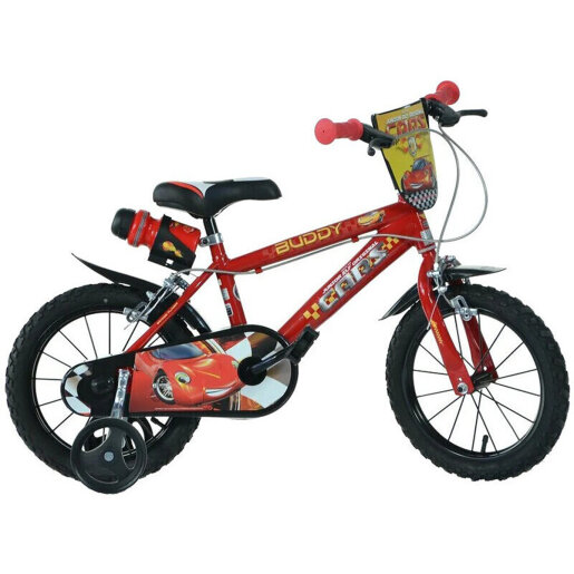 Dječji bicikl Dino Bikes 16" Cars s pomoćnim kotačima